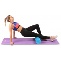 Ролик массажный для йоги INDIGO Foam roll IN045 30*15 см Голубой